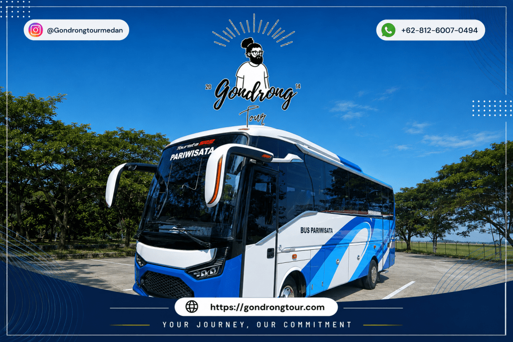 Bus pariwisata Medan untuk perjalanan wisata luar kota
